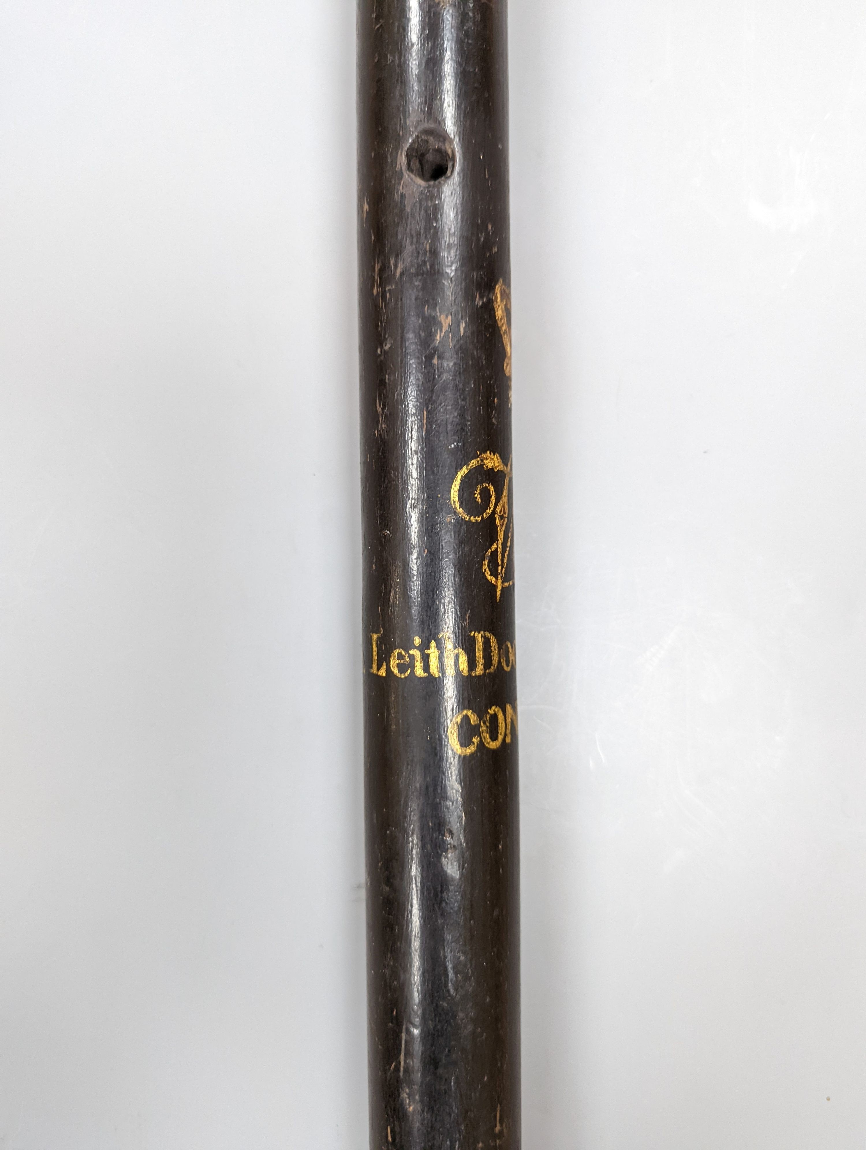 A Victorian Leith Dock Commission Constables staff or truncheon, 64cm long